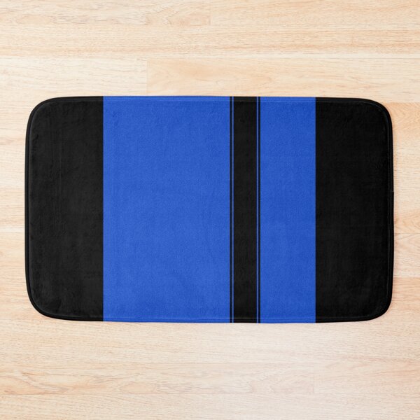 Item preview, Racing Stripe - Black on Blue designed and sold by ubiquitoid.