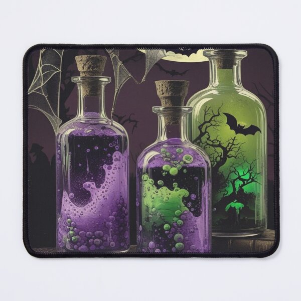 Item preview, Halloween Potion Bottles Bats Web Aesthetic designed and sold by BriSher.