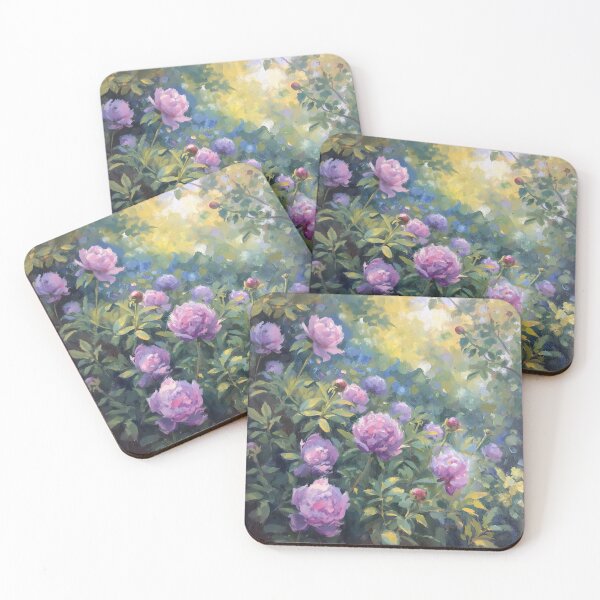 Item preview, Pretty Purple Peonies Impressionism designed and sold by SeaStarAlex.