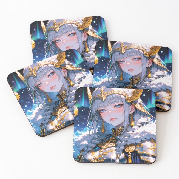 Item preview, Valkyrie Girl Laptop Skin | Norse Aurora Anime Warrior Decal designed and sold by RGB-crayon.