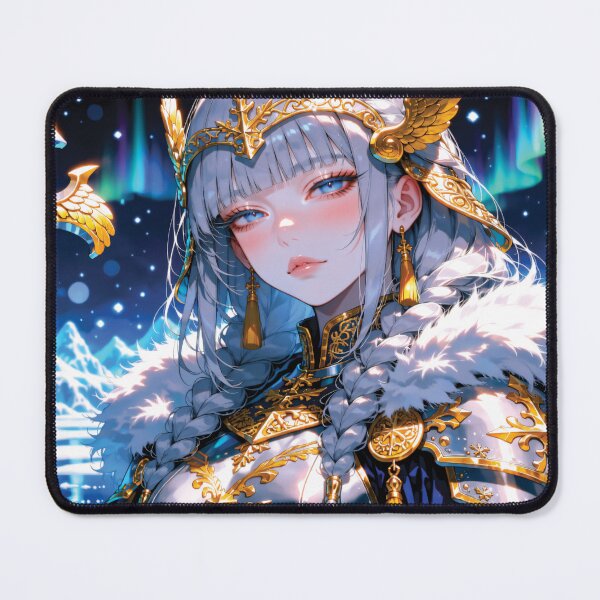 Item preview, Valkyrie Girl Laptop Skin | Norse Aurora Anime Warrior Decal designed and sold by RGB-crayon.