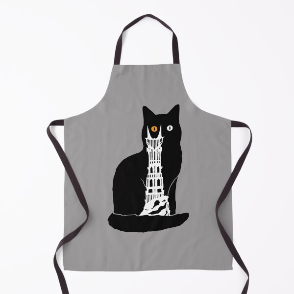 Item preview, Cat Sauron Eye Tower Inside Black Cat Tee-53 designed and sold by KamilaSzablin.