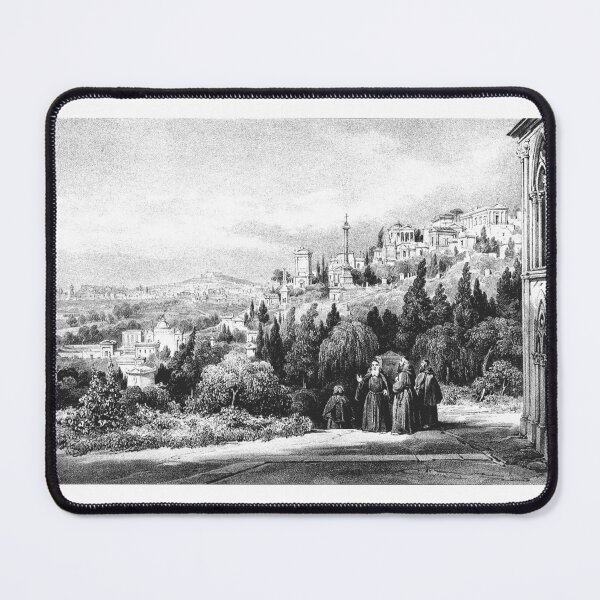 Item preview, Vintage Napoli e i luoghi Gothic Woodcut designed and sold by Antique Science Press.