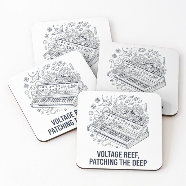 Item preview, Voltage Reef – Modular Synthesizer Ocean Art for Synth Lovers designed and sold by youur-mark.