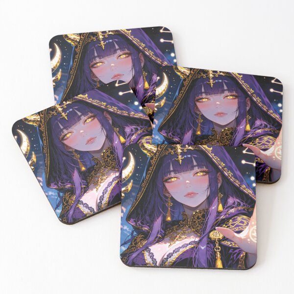 Item preview, Moon Sorceress Laptop Skin | Arcane Celestial Anime Witch Decal designed and sold by RGB-crayon.