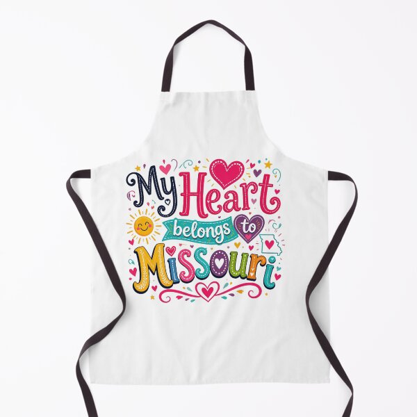 Item preview, My Heart Belongs to Missouri - Cute Souvenir Travelers Gift for Men Women & Kids  designed and sold by Mozaic Clothes.
