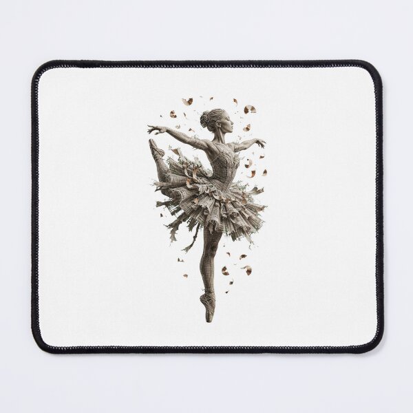 Item preview, Pencil Shavings Ballerina Wireframe Art Elegant Dance Design designed and sold by One City Two Children Studio.