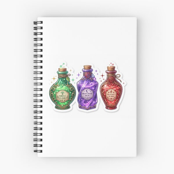 Item preview, Brewed in Darkness — Witch Potion Bottles Halloween designed and sold by AbbasSaqib.