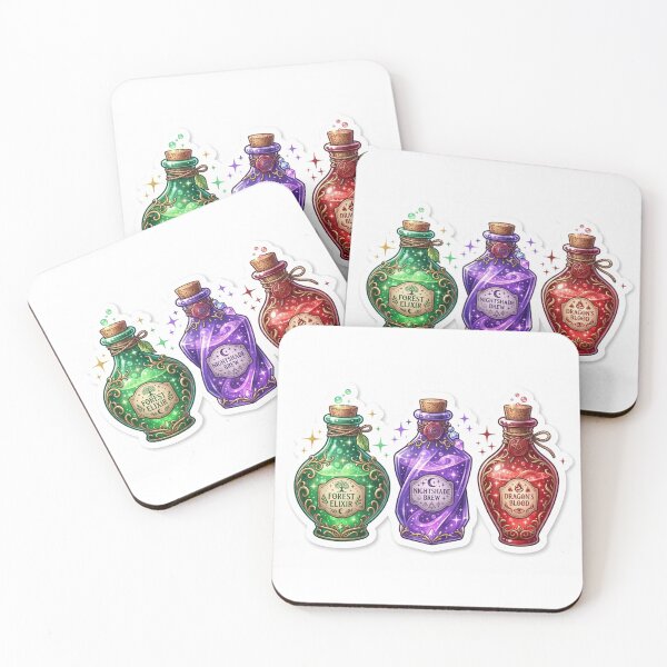 Item preview, Brewed in Darkness — Witch Potion Bottles Halloween designed and sold by AbbasSaqib.