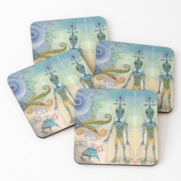 Item preview, Alien, collage, drawing designed and sold by VoilaNoir.