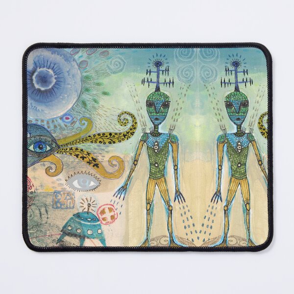 Item preview, Alien, collage, drawing designed and sold by VoilaNoir.