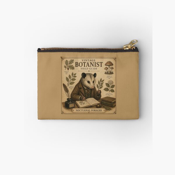 Item preview, Vintage Botanist Possum Field Guide Dark Academia Poster designed and sold by Créative touche .