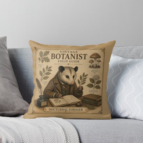 Item preview, Vintage Botanist Possum Field Guide Dark Academia Poster designed and sold by Créative touche .
