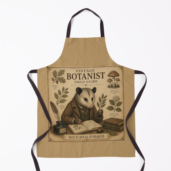 Item preview, Vintage Botanist Possum Field Guide Dark Academia Poster designed and sold by Créative touche .