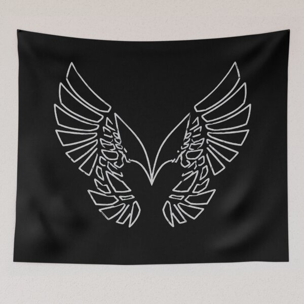 Item preview, Angel Wings Line Art designed and sold by ErnestoForbes.