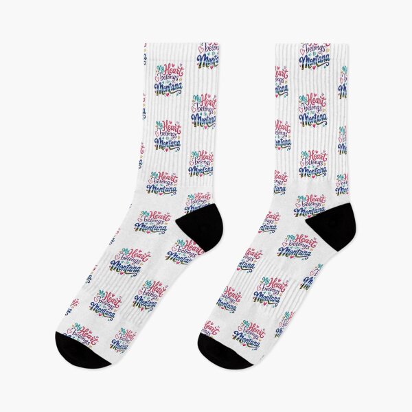 Item preview, My Heart Belongs to Montana - Cute Souvenir Travelers Gift for Men Women & Kids  designed and sold by Mozaic Clothes.