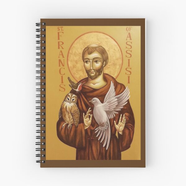 Item preview, St Francis with Birds designed and sold by ikon-olga.
