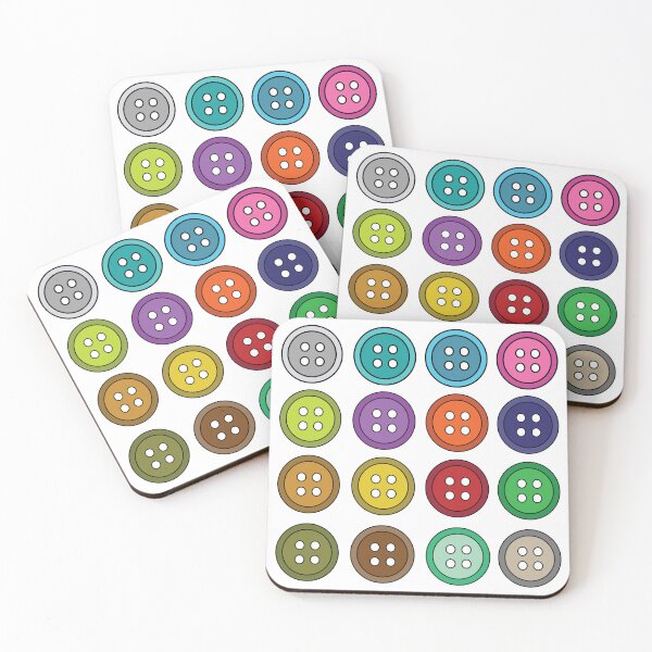Item preview, Colorful Sewing Buttons Pattern designed and sold by Nisha Prabhu.