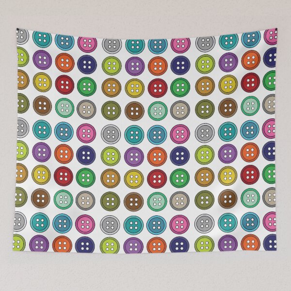 Item preview, Colorful Sewing Buttons Pattern designed and sold by Nisha Prabhu.