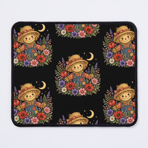 Item preview, Fall Floral Scarecrow | Cute Autumn Garden & Vintage Country Graphics designed and sold by PrintSpire Studios.