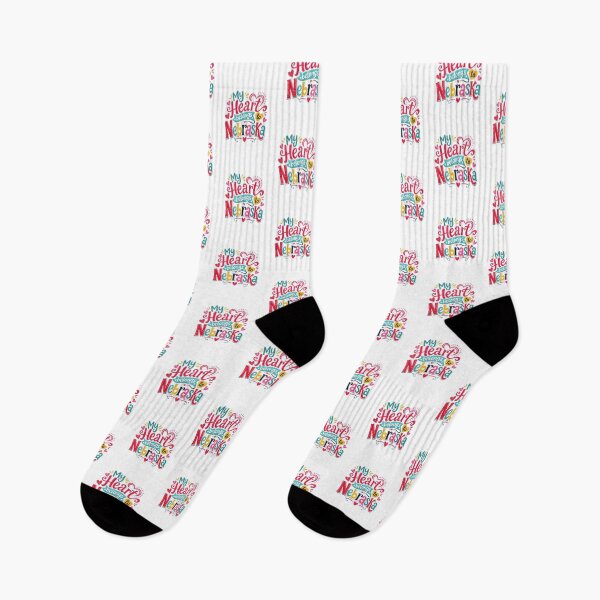 Item preview, My Heart Belongs to Nebraska - Cute Souvenir Travelers Gift for Men Women & Kids  designed and sold by Mozaic Clothes.