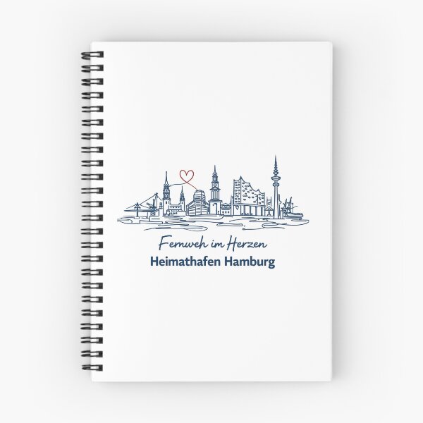 Item preview, Home Port Hamburg – Skyline One Line Art designed and sold by Pineapple-Tree.
