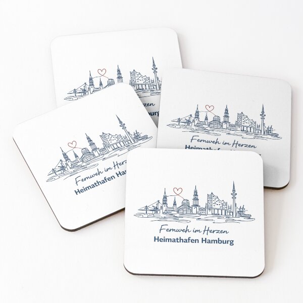 Item preview, Home Port Hamburg – Skyline One Line Art designed and sold by Pineapple-Tree.
