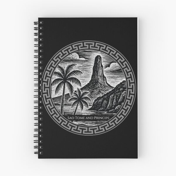 Item preview, Sao Tome and Principe Vintage Woodcut Art designed and sold by Thistle-TShop.
