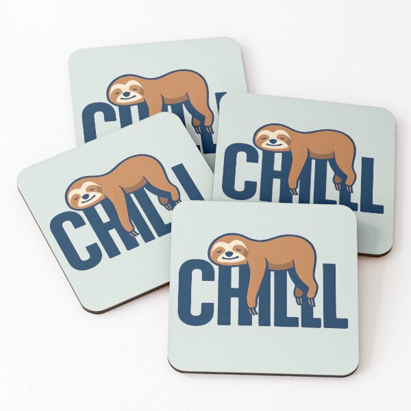 Item preview, Cute Chill Sloth Sleeping on Typography Lazy Vibes Graphic designed and sold by VibeShift Studio.