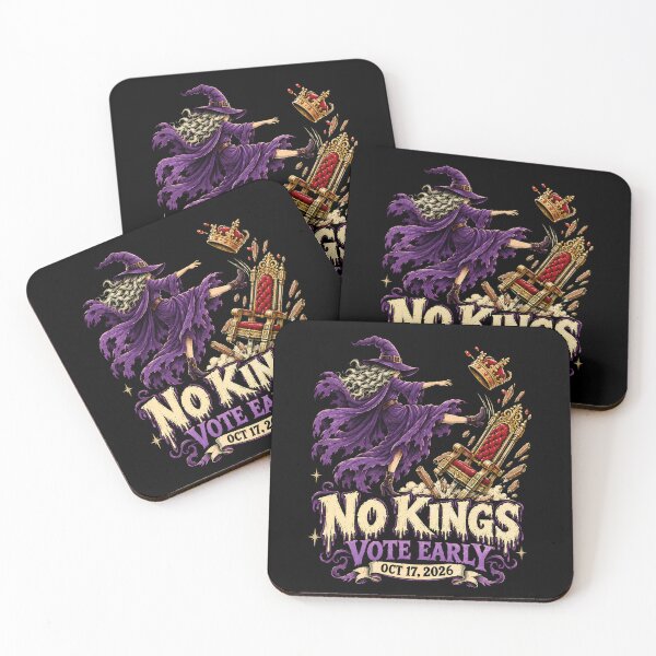 Item preview, No Kings Vote Early Oct 17 2026 Witch Kicking Throne Crown designed and sold by watanabeee.
