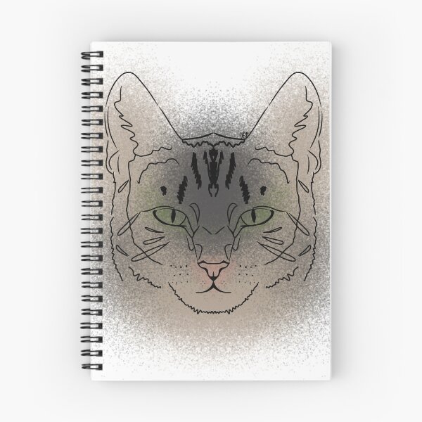 Item preview, Domestic Shorthair Tabby Line-art (Beige, Grey, Green & Pink) designed and sold by Burnt_Pikachu.