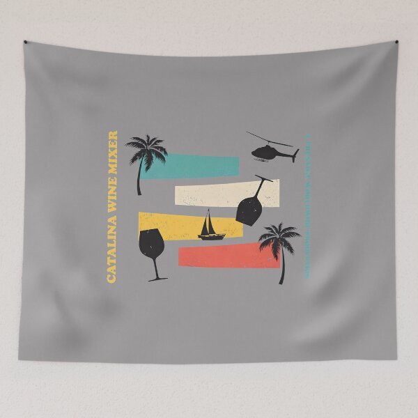 Item preview, Catalina Wine Mixer Vintage Sunset Helicopter-73 designed and sold by KamilaSzablin.