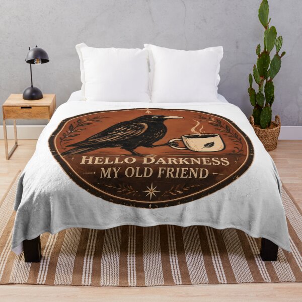 Item preview, Raven Crow Coffee Funny Hello Darkness Friend designed and sold by FernaRoje.