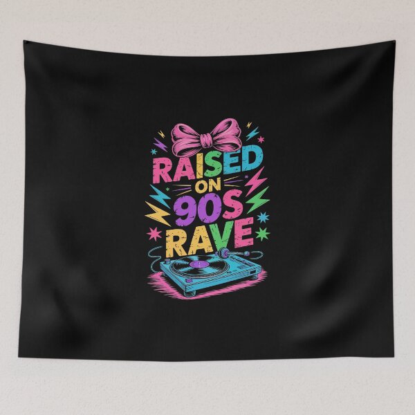 Item preview, RAISED ON 90S RAVE designed and sold by jkrphoto.