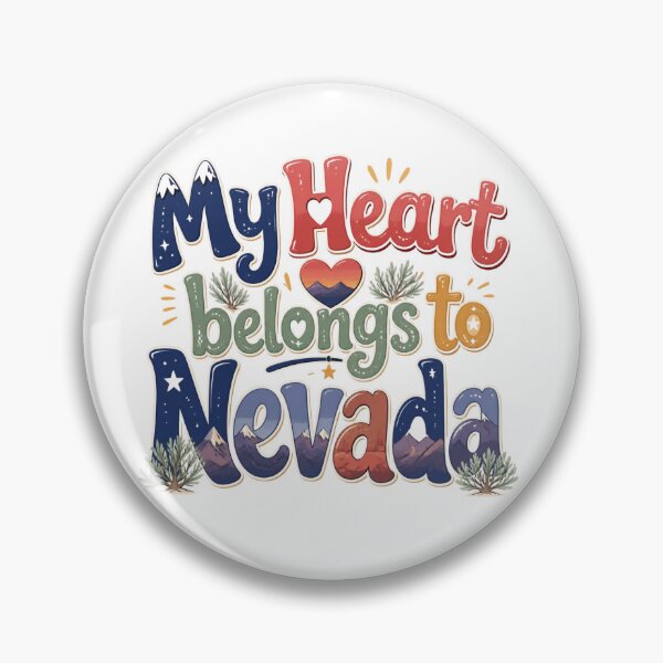 Item preview, My Heart Belongs to Nevada - Cute Souvenir Travelers Gift for Men Women & Kids  designed and sold by Mozaic Clothes.