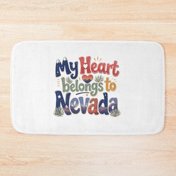 Item preview, My Heart Belongs to Nevada - Cute Souvenir Travelers Gift for Men Women & Kids  designed and sold by Mozaic Clothes.
