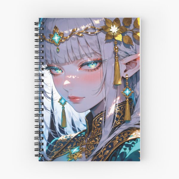 Item preview, Elf Girl Laptop Skin | Moonlit Forest Fantasy Anime Decal designed and sold by RGB-crayon.