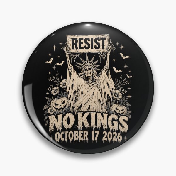 Item preview, Resist No Kings October 17 2026 Skeleton Statue Of Liberty designed and sold by Ortigzitoun.