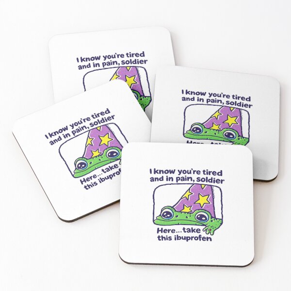 Item preview, I Know You're Tired Funny Frog ibuprofen designed and sold by LakenDraphil.