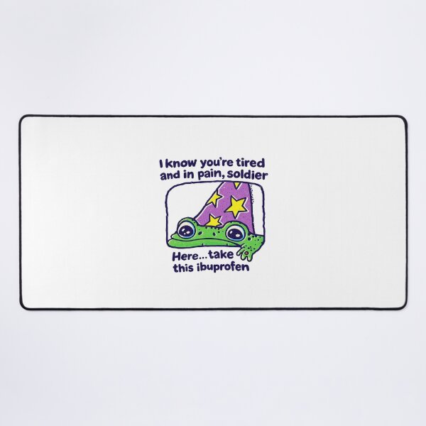 Item preview, I Know You're Tired Funny Frog ibuprofen designed and sold by LakenDraphil.