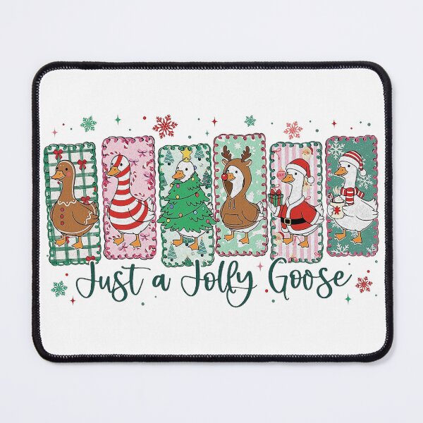 Item preview, Just A Jolly Goose Christmas Shirt Design, Cute Silly Goose Holiday PNG, Festive Duck Christmas Sweatshirt Graphic, Retro Coquette Holiday Apparel designed and sold by CaesarPOD.