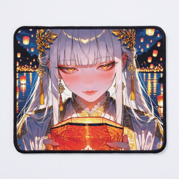 Item preview, Hanfu Girl Laptop Skin | Lantern Festival Anime Decal designed and sold by RGB-crayon.