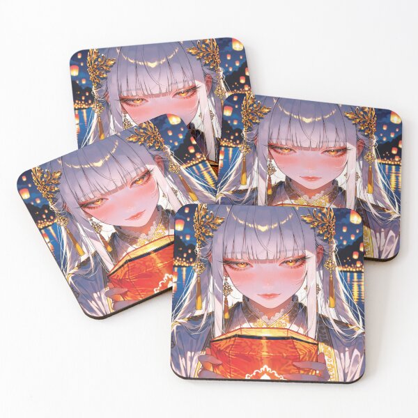 Item preview, Hanfu Girl Laptop Skin | Lantern Festival Anime Decal designed and sold by RGB-crayon.