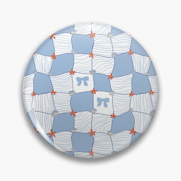 Item preview, Coastal Patchwork Bow Starfish Pattern designed and sold by HouseOfAurea.