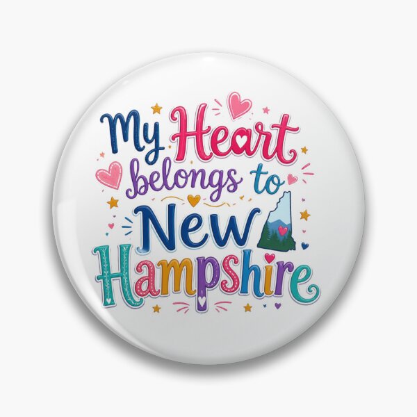 Item preview, My Heart Belongs to New Hampshire - Cute Souvenir Travelers Gift for Men Women & Kids  designed and sold by Mozaic Clothes.