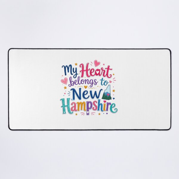 Item preview, My Heart Belongs to New Hampshire - Cute Souvenir Travelers Gift for Men Women & Kids designed and sold by Mozaic Clothes.