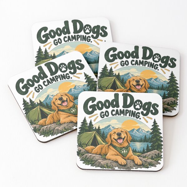 Item preview, Good Dogs Go Camping designed and sold by AnamazingPrints.