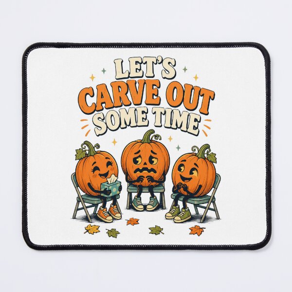 Item preview, Lets Carve Out Some Time Funny Halloween Pumpkin Friends. designed and sold by The-T-In-Retro.