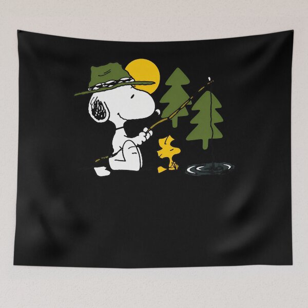 Item preview, Snoopy Fishing with Woodstock designed and sold by LittleMamastore.