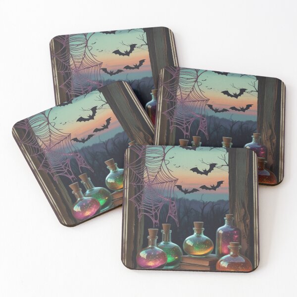 Item preview, Spooky Halloween Potion Bottles Bats Vintage designed and sold by BriSher.